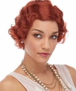 Sepia Roaring 20's Fingerwave Women's Costume Wigs