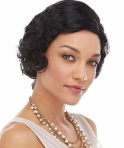 Sepia Roaring 20's Fingerwave Women's Costume Wigs