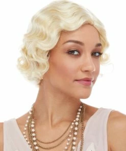 Sepia Roaring 20's Fingerwave Women's Costume Wigs