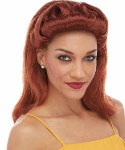 Sepia 40's Pinup Girl Women's Costume Wigs