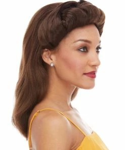 Sepia 40's Pinup Girl Women's Costume Wigs
