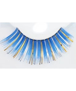 Sepia Blue With Gold Eyelash C20