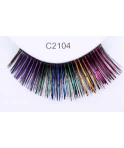 Sepia Black With Colors Eyelash C2104