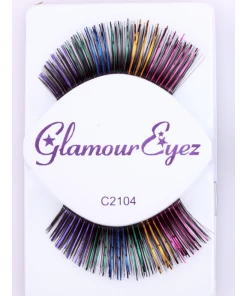 Sepia Black With Colors Eyelash C2104