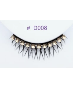 Sepia Small Black With Gems Eyelash D008