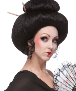 Sepia Women's Costume Wigs Deluxe Japanese Geisha Lady
