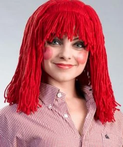 Enigma Raggedy Cleo In Red Yarn Women's Costume Wigs