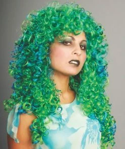 Enigma Two-Tone Curl Mermaid Sea Witch Women's Costume Wigs