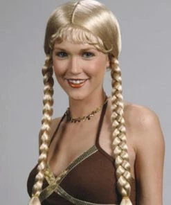 Enigma Heidi Long Braids Bangs