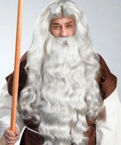 Enigma Father Time Moses Deluxe Women's Costume Wigs