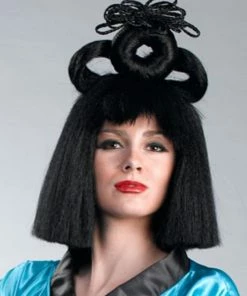 Deluxe Geisha Japanese Wig By Enigma Women's Costume Wigs