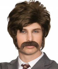 Enigma Chip 70s Police Detective Men's Wig Men's Costume Wigs