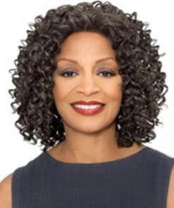 SYNTHETIC WIGS Kerry Foxy Silver Synthetic Lace Front Wig