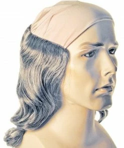 Lacey Costume Ben Franklin Benjamin Founding Father Wig Bald Cloth