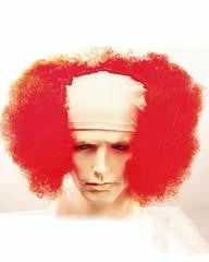 Lacey Costume Bald Curly Clown Deluxe - Flesh Cloth Front Women's Costume Wigs