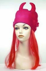 Lacey Costume Women's Costume Wigs Devil Hat Red