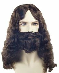 Lacey Costume Special Bargain Jesus Biblical Wig Set AT833/AT1622 Women's Costume Wigs