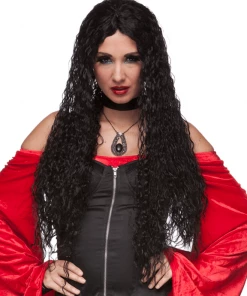 Sepia Women's Costume Wigs Long Kinky Witch