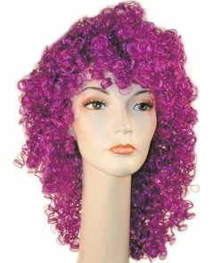 Lacey Costume Clown Disco Long Wet Curly Wig Women's Costume Wigs