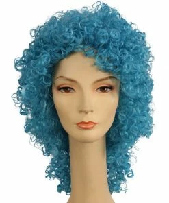 Lacey Costume Clown Disco Long Wet Curly Wig Women's Costume Wigs