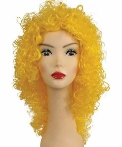 Lacey Costume Clown Disco Long Wet Curly Wig Women's Costume Wigs