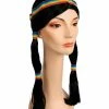 Lacey Costume Bargain Indian Girl Wig With Bands