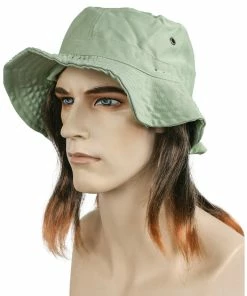 Lacey Costume Tramp Hat With Hair