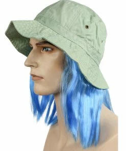 Lacey Costume Tramp Hat With Hair