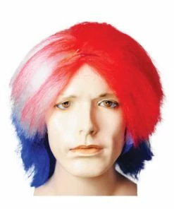 Lacey Costume Patriotic Bob USA Red White Blue