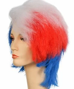 Lacey Costume Patriotic Bob USA Red White Blue