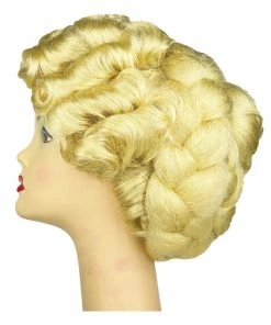 Lacey Costume Mrs. Santa Victorian 1870 Full Braided Women's Costume Wigs