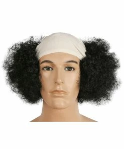 Lacey Costume Bald Curly Clown Deluxe - White Cloth Front 13 Lacey Costume Bald Curly Clown Deluxe - White Cloth Front
