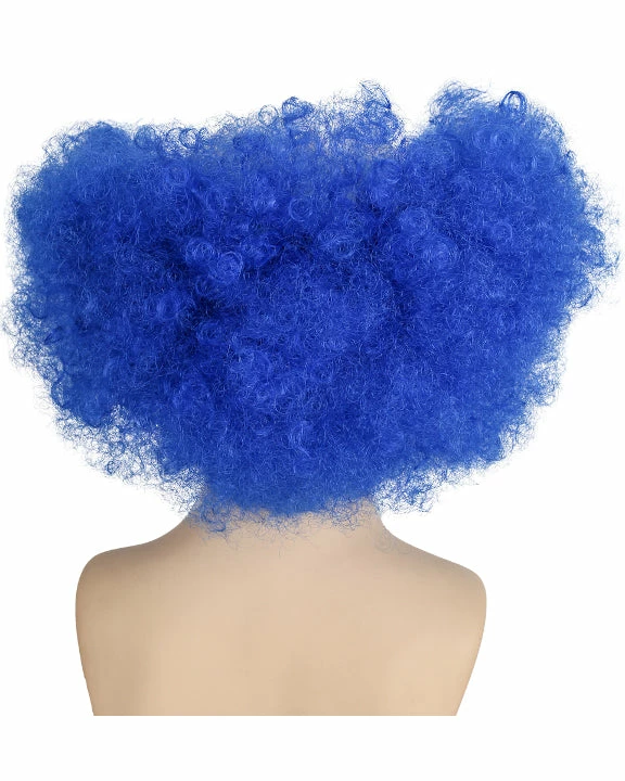 Lacey Costume Bald Curly Clown Deluxe - White Cloth Front 6 Lacey Costume Bald Curly Clown Deluxe - White Cloth Front