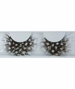 Lacey Costume Costume Accessories Eyelash Feather Dot Black/White