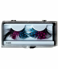 Lacey Costume Costume Accessories Eyelash Feather Dot Blue/Pink