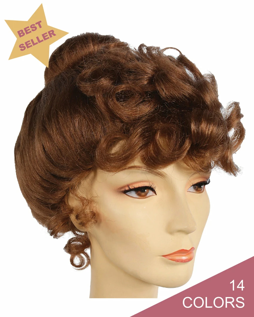 Lacey Costume Standard Gibson Girl Upsweep Wig 3 Lacey Costume Standard Gibson Girl Upsweep Wig