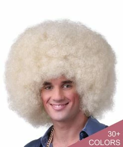 Sepia Clown Color Afro Women's Costume Wigs