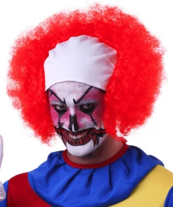 Sepia Curly Bald Clown Women's Costume Wigs