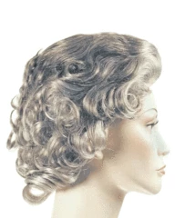 Lacey Costume Royal Queen Elizabeth II Grandma Wig Women's Costume Wigs