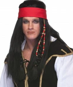 Sepia Pirate With Headband Jack Sparrow