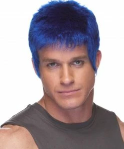 Sepia Flat Top Punk Rocker Ziggy Women's Costume Wigs