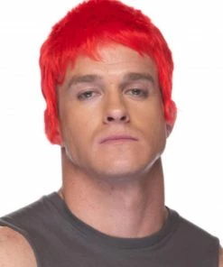 Sepia Flat Top Punk Rocker Ziggy Women's Costume Wigs