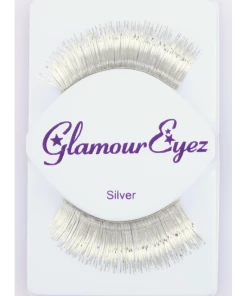 Sepia Metallic Silver Eyelash