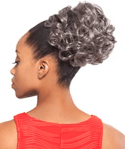 Foxy Silver Ponytails Draw String DS004