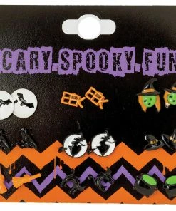 Morris Earrings With Spooky Characters Costume Accessories