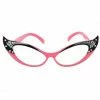 Morris Costume Accessories Glasses Vintage Cat Eyes Pink