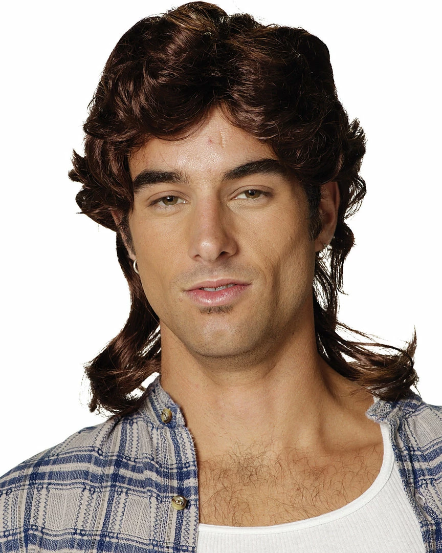 Morris Mullet Wig Brown Women's Costume Wigs 3 Morris Mullet Wig Brown Women's Costume Wigs