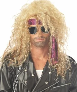 Morris Heavy Metal Rocker Blonde Wig Women's Costume Wigs