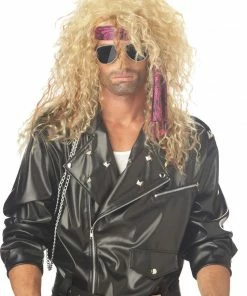 Morris Heavy Metal Rocker Blonde Wig Women's Costume Wigs