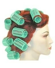 Lacey Costume 1960s Curlers In Hair Wig